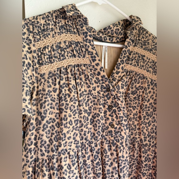 Anthropologie Georgina Tiered Mini Leopard Dress 🤎 - Picture 5 of 5